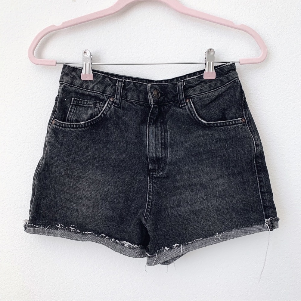 ❌SOLD❌Topshop Moto Girlfriend High Waist Shorts - Picture 4 of 6